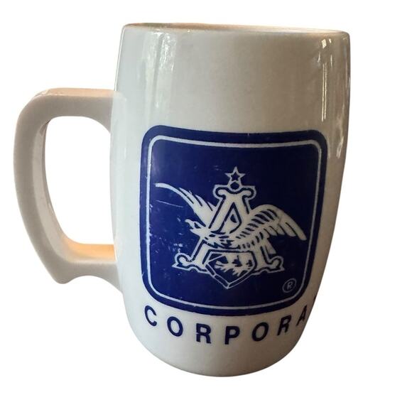 Anheuser Busch Corporate Engineering Plastic Mug Employee Promo Breweriana Logo - Picture 1 of 9